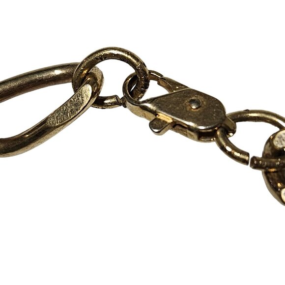 Elegant Gold Tone Figaro Chain Bracelet Classic Minimalist Fashion Jewelry Women - Picture 3 of 4